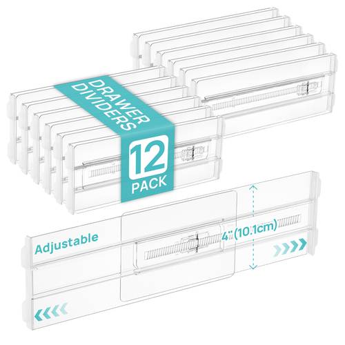 drawer dividers 4 high 16 5 length adjustable dresser drawer organizer clear expandable plastic separators for dresser clothing underwear cosmetic toiletries shelf divider shelf dividers