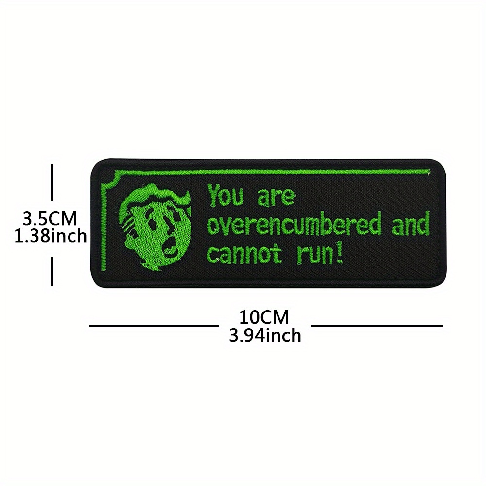 You Are Overencumbered And Cannot Run. Motivational Armband For Progress