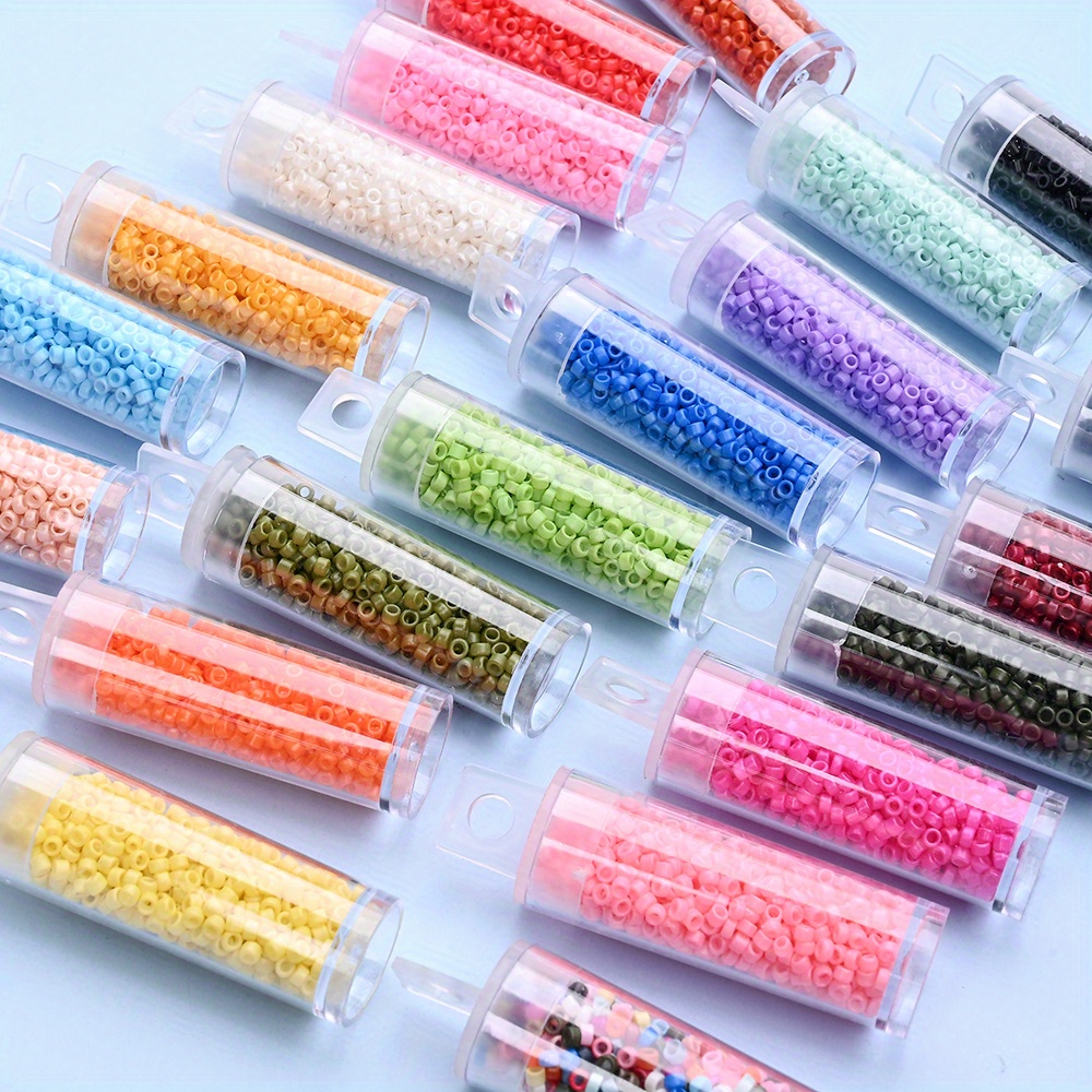 10g 3mm Colorful Glass Seed Beads for Jewelry Making