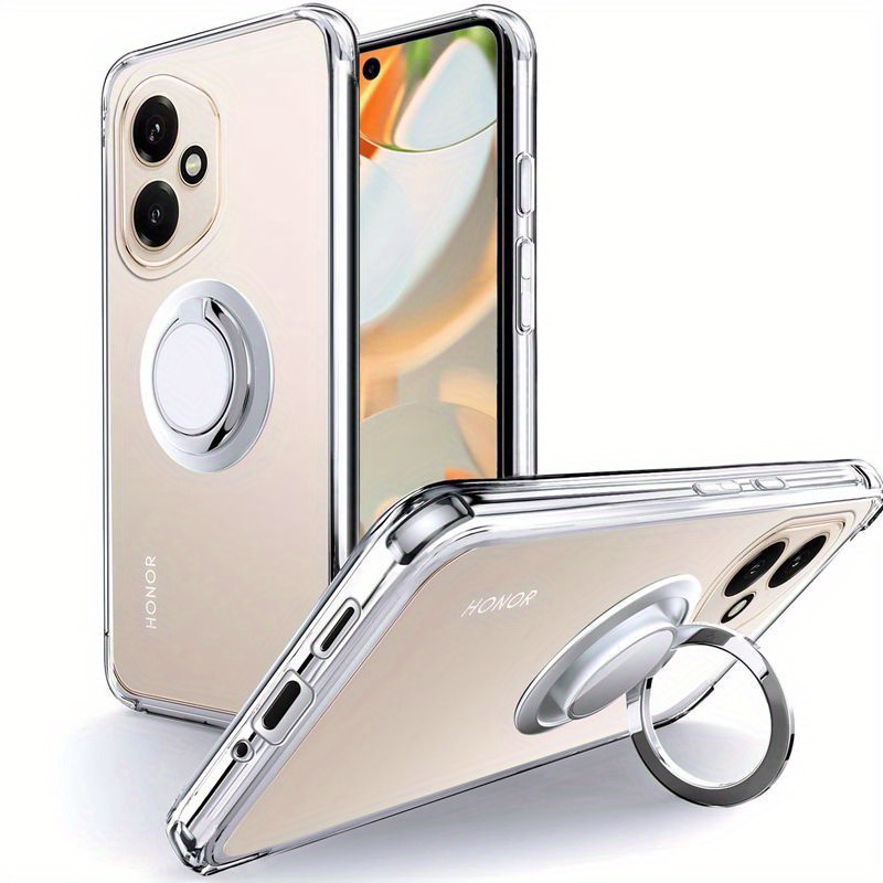 TEMU Coque de téléphone - Coque transparente adaptée aux smartphones Honor 400, 200, 90, 70, 50 [Protection contre les chutes de 12 pieds] [Avec