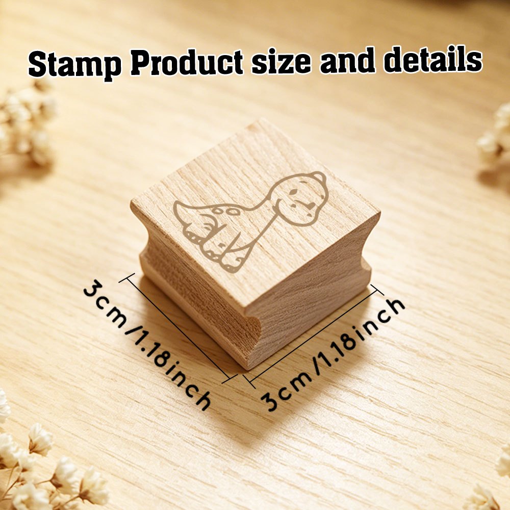 DIY Wooden Stamp Suitable for Journaling and School Supplies