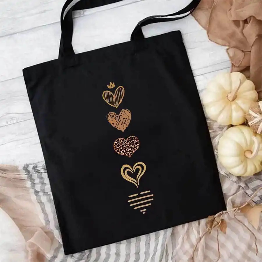 TEMU 1 ud. Bolso tote de mujer con estampado plano 2D, gran capacidad, estampado de leopardo y - Bolso de casual negro, con estampado de animales en