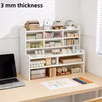 LocalScrapbook Storage, Universally Compatible, Quick Assembly, Requires Manual Assembly, Sturdy and Stable, Easy to Store, Desktop Shelf, Multi-functional Study Rack, Desktop Organizer, Suitable for Offices and Schools.Open in new tab.