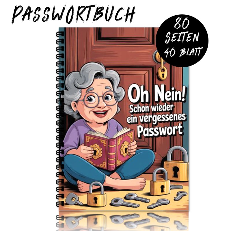TEMU . Deutsches Passwortbuch | . A5 Spiralbindung Notizbuch, ein perfektes Geschenk für Senioren und , die Passwörter vergessen, Sicherheitstool für