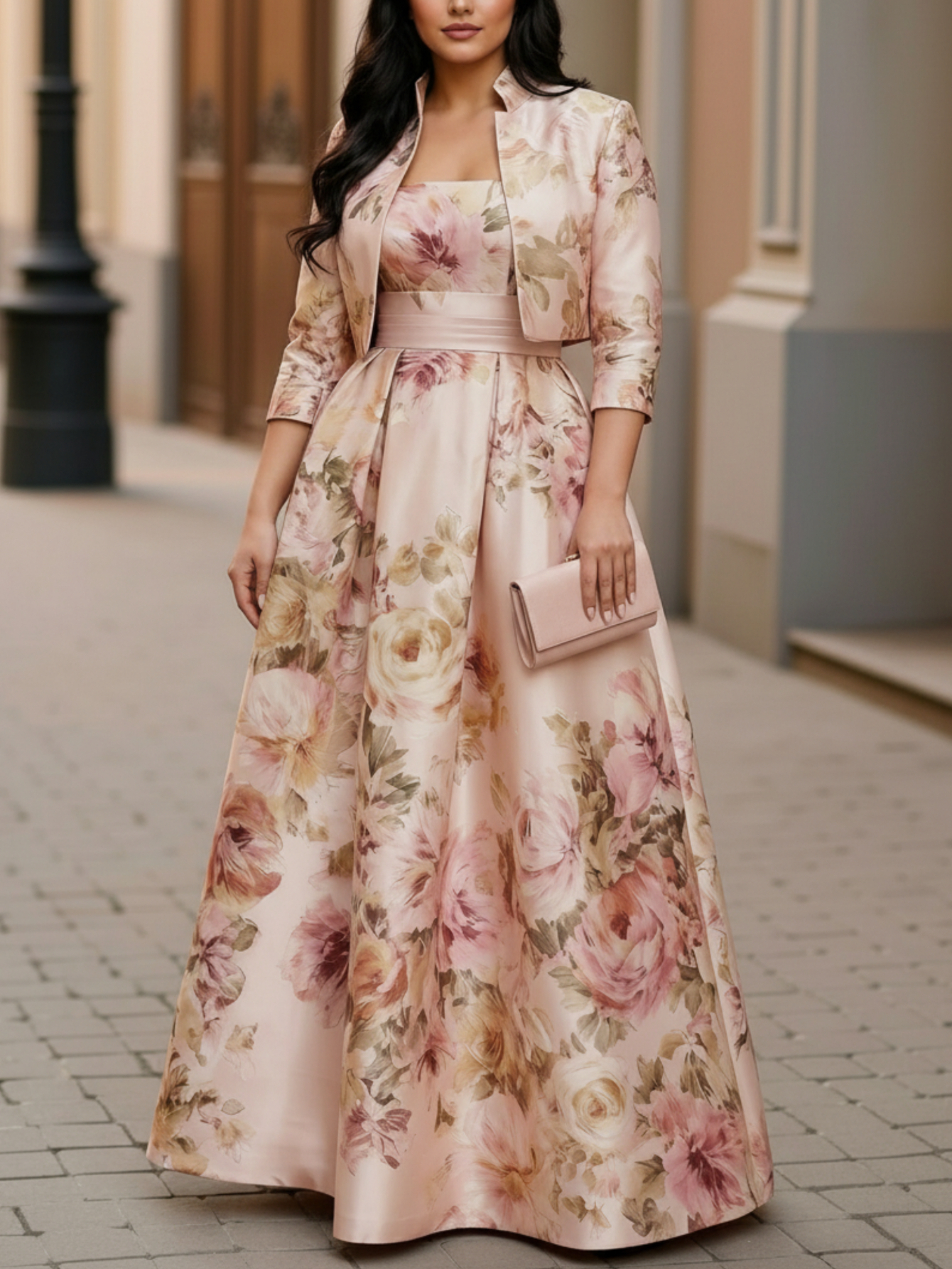 dress with jacket sold on Temu United States