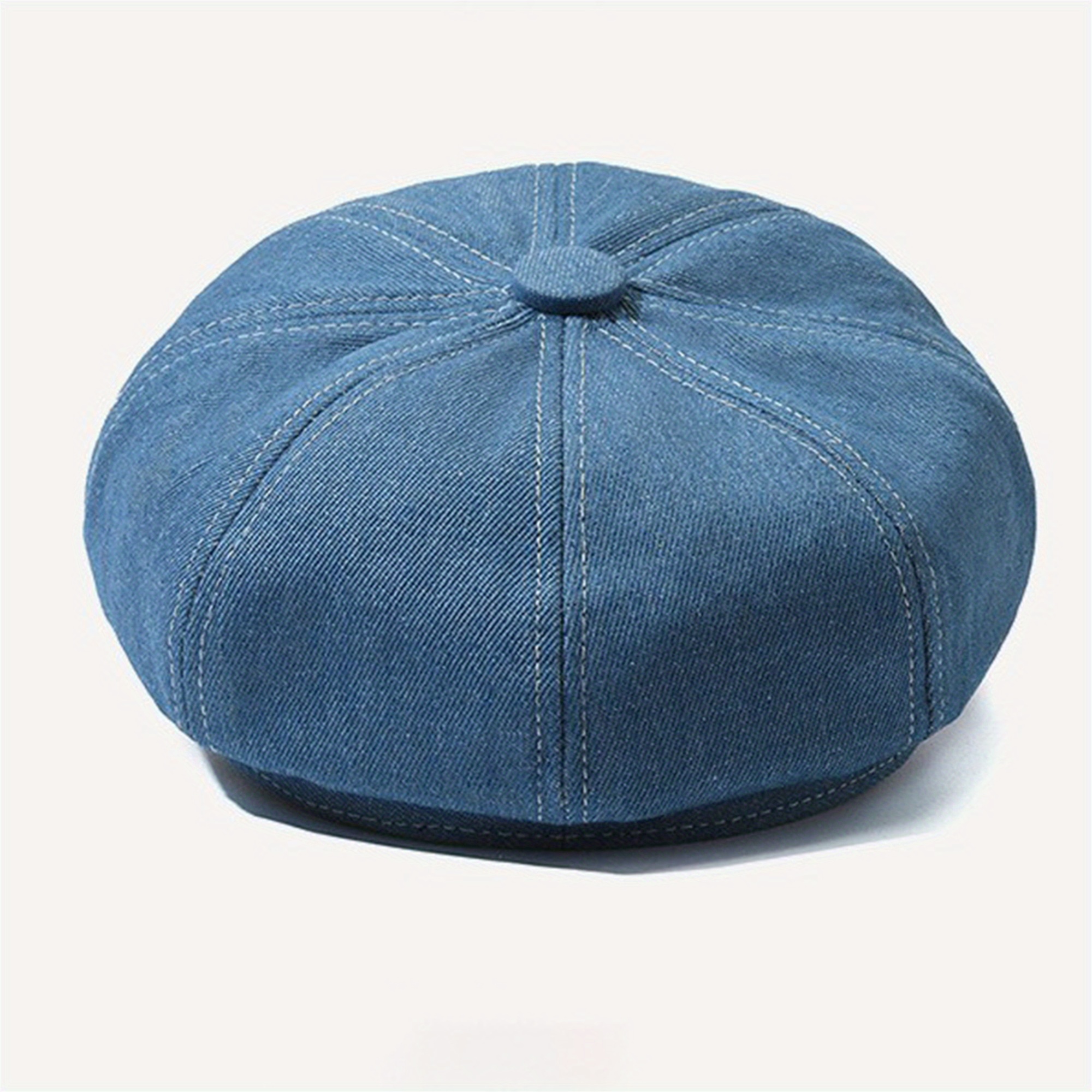 womens denim newsboy beret cap visor cap elegant paperboy - Temu