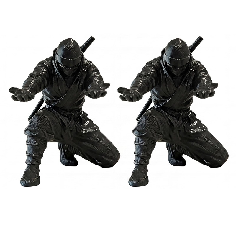TEMU 2pcs Ninja Pen Holder For Desk, 3d Printed Resin Pen Organizer With Sword, Creative Office Desk Additions And Decoration