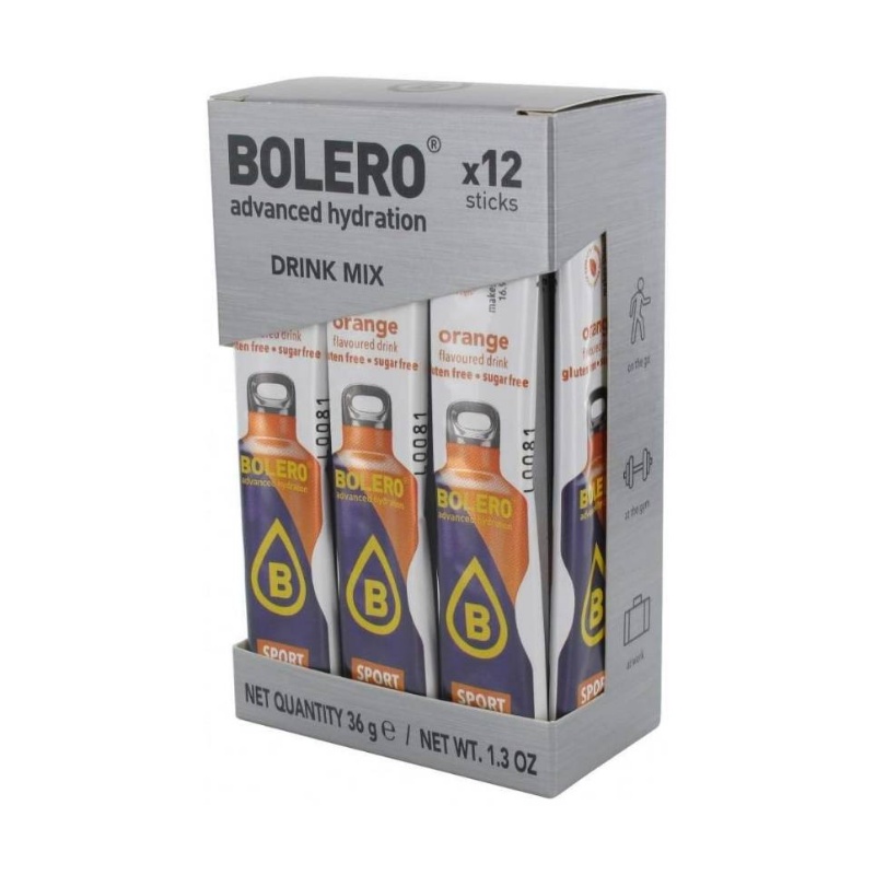 12 Single-Serve Sticks - Isotonic Sport Orange Drink Powder, Quick- Electrolyte Drink Mix for Gym, Sports, Travel - No Added Sugar, with Potassium, Magnesium, Calcium - Athletic Performance & Muscle Recovery Beverage, Workout Hydration, Gym Hydration, Easy Mix, Convenient Packaging, Natural Ingredients, Sugarfree Formula, Hydration Powder