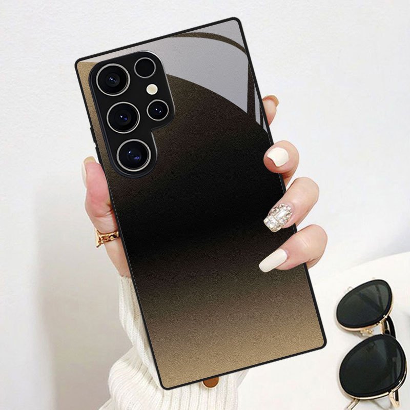 TEMU Phone Case - Minimalist Gradient Solid Color Pattern Phone Case For Galaxy