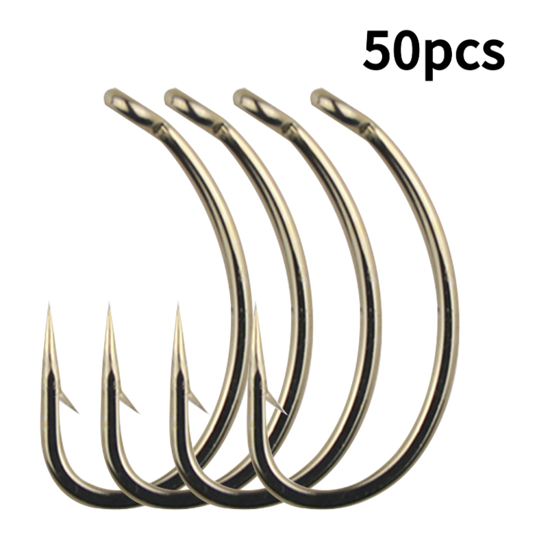TEMU 50pcs Ami da Pesca per in Acciaio al Carbonio, Assortimento Spremi, Ami da Pesca per e per Piccoli Pesci, Micro Esche e Kit per Legare Mosche
