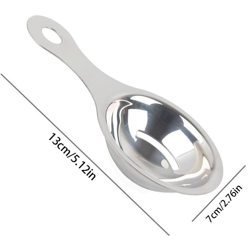 TEMU 1pc Stainless Steel Egg White Separator, Egg Separator, Kitchen Egg Yolk Filter, Household Baking Tool, Small Tool, Stainless Steel Egg Yolk