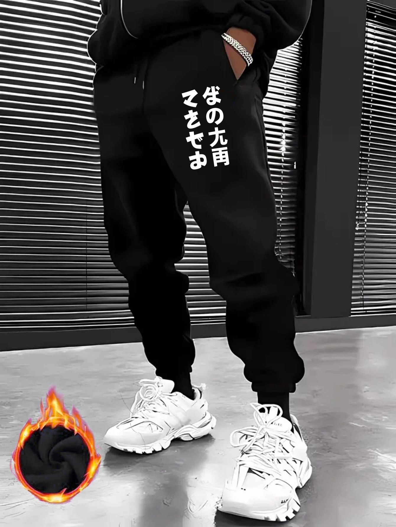 1225 TOKYO JAPANESE ARCHITECTURE Sweatpants Trendy Youth Pants Trousers  Students Casual Printed Drawstring Pants