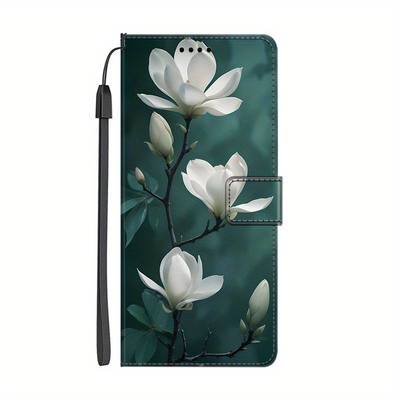 TEMU Pu Magnetic Flip Wallet Case With A Holder Stand For Galaxy S25/s24/s23/s22/s21/s20/s10/s9/s8/s7/s6/s5 Fe   And Note 20/10/9/8/7/5/4 Series