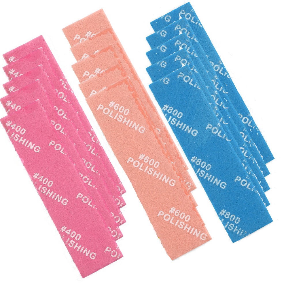 TEMU Spugna per modellismo, strumento per modellismo e umido, set assortito di blocchi abrasivi (grana 400, 600, 800, 1000, 1200, 1500)