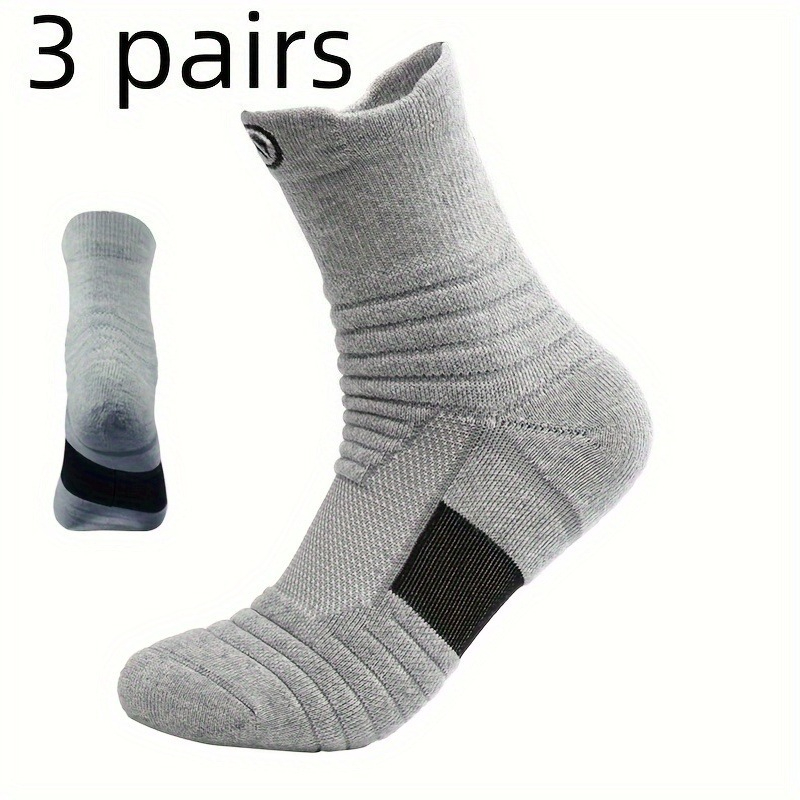 TEMU 3 Pairs Of Men's Outdoor Sports Socks For Cycling And Hiking, Women's Hiking Socks, Women's Hiking Socks, Men's Hiking Socks, Compression Hiking