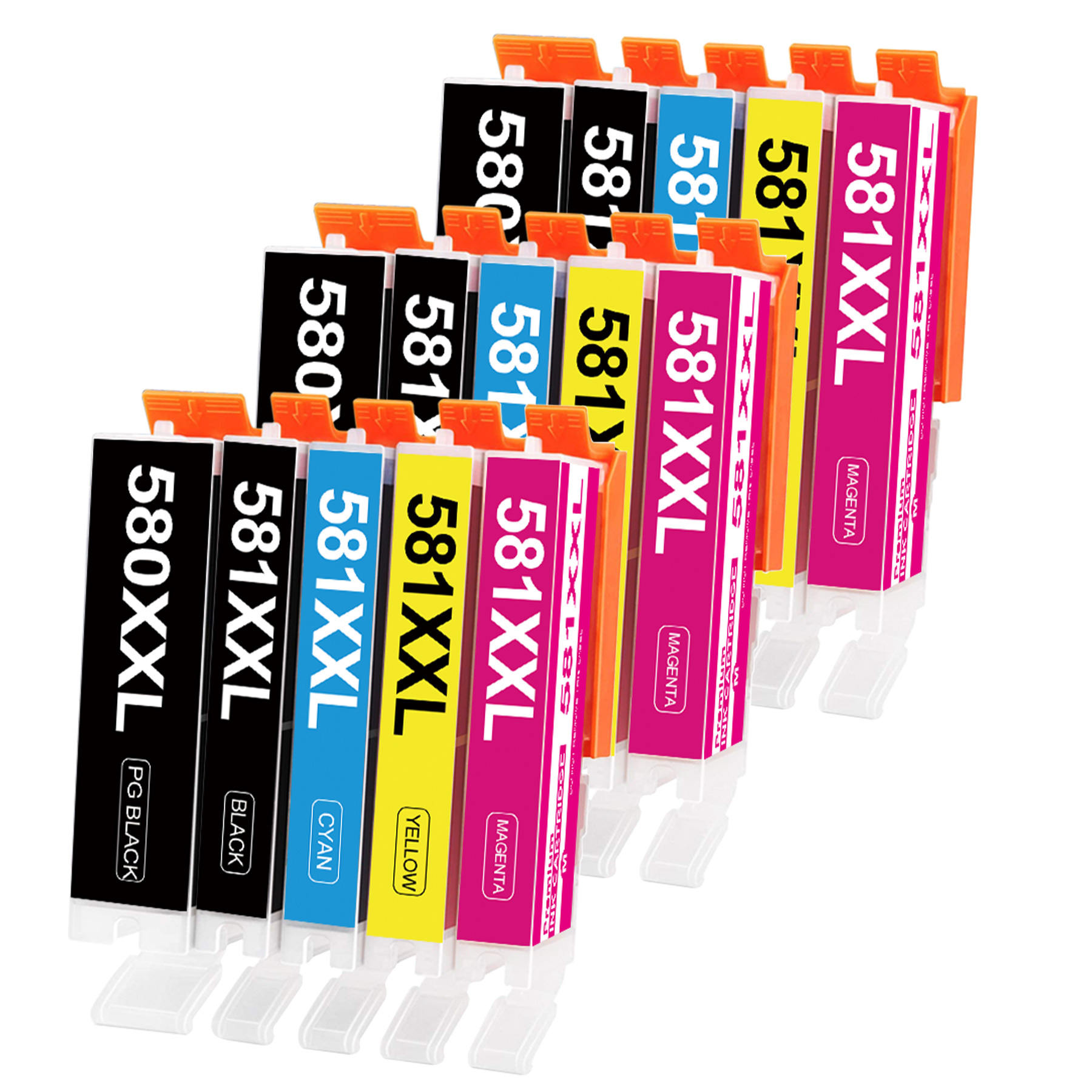 E-shop PGI-580 CLI-581 XXL-Tintenpatronen, kompatibel mit Canon 580XXL 581XXL Patronen, Mehrpack, für TS6350, TS705, TS8350, TS8352, TS9550, TS6351,
