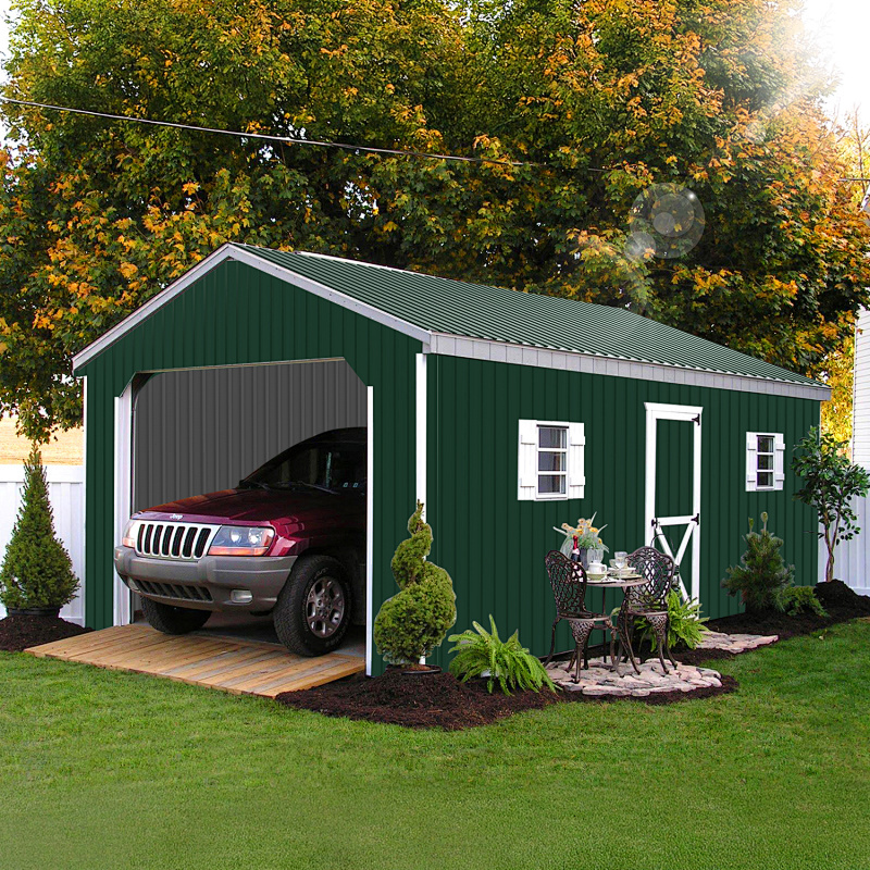 Image of 24pcs Roof Panels, Trapezoidal Metal Sheet, 115 X 45cm Each, 12.42 Sq M Roof Sheet For Roofing Sheets, Garden Sheds, Tool Sheds, Temporary, Removable