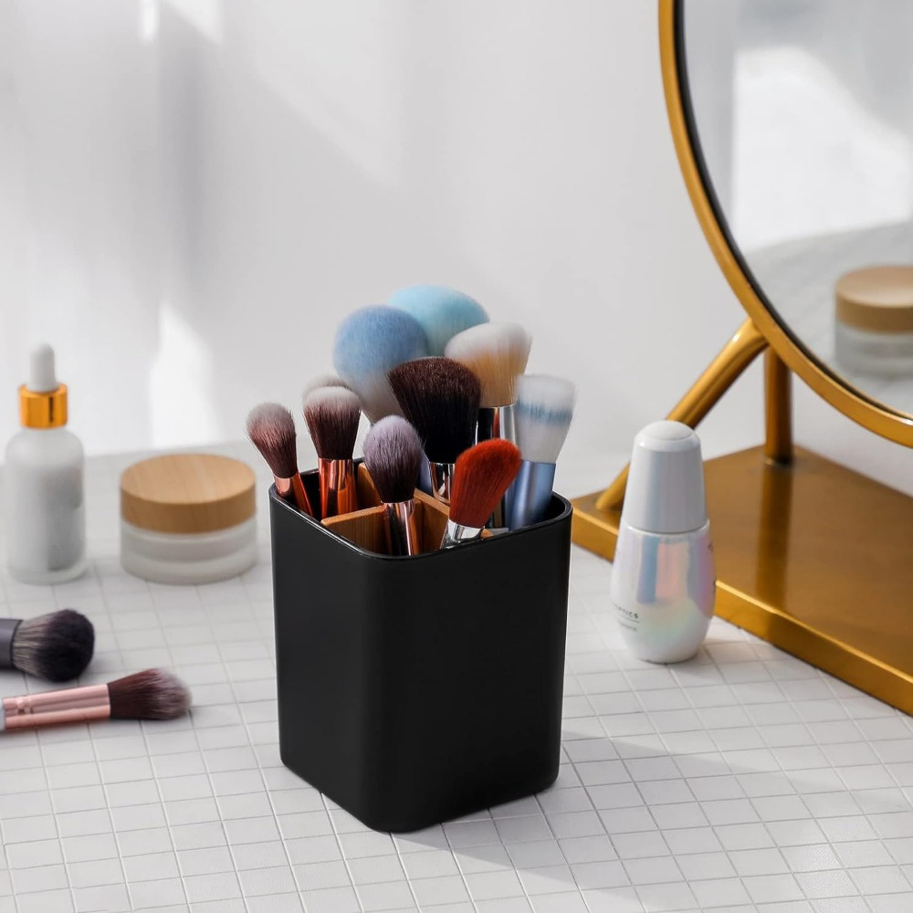 PARKMANI Portaspazzolino per bagno, portaspazzolino elettrico e dentifricio, organizer per spazzolino da denti per piano di lavoro del bagno (bianco