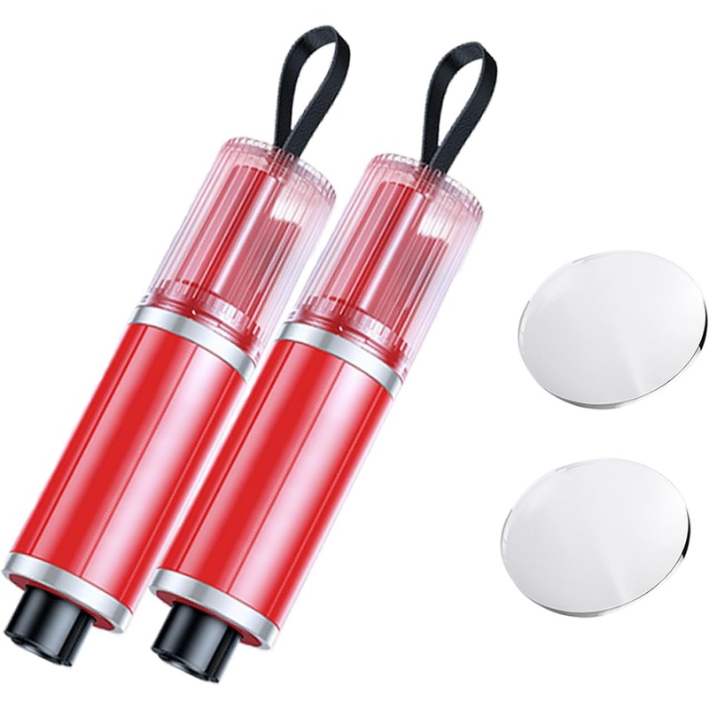 2 packs of mini car window breakers seat belt cutting 2 in 1 tools tested emergency escape tools w test glass   survival gear reliable build highstrength material vehicle owners Product details 0