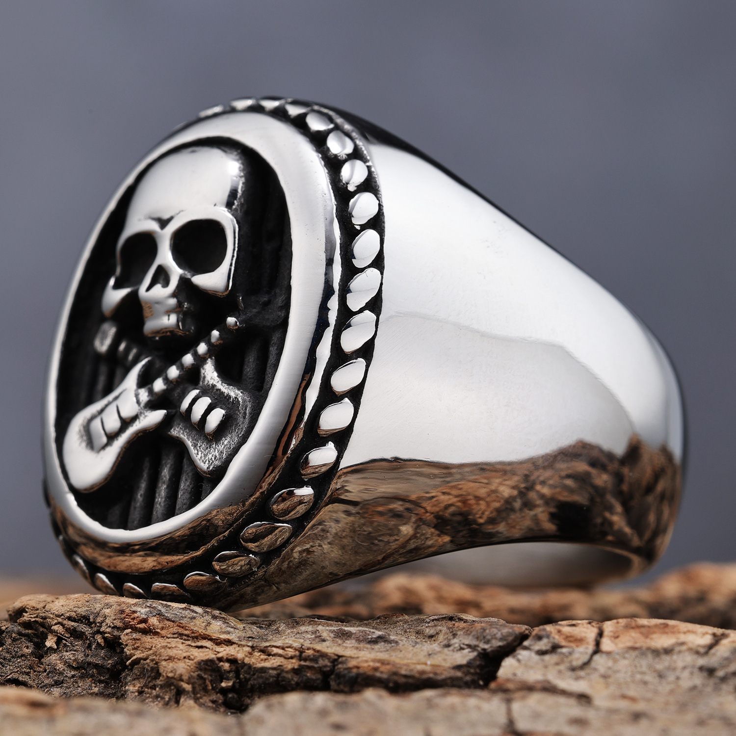 anillo vintage calavera aleación platacado Temu Uruguay