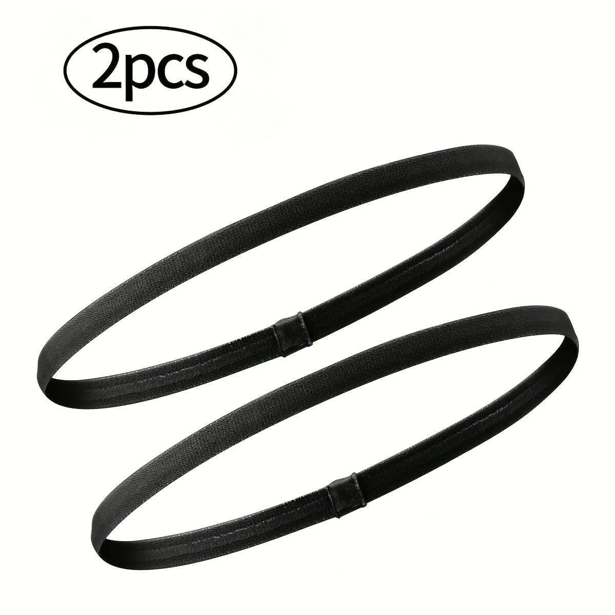 TEMU 2pcs Unisex Non-slip Sweat-absorbing Sports Headbands - Breathable Fitness Headbands Suitable For Yoga, Running, Gym, Training, Outdoor