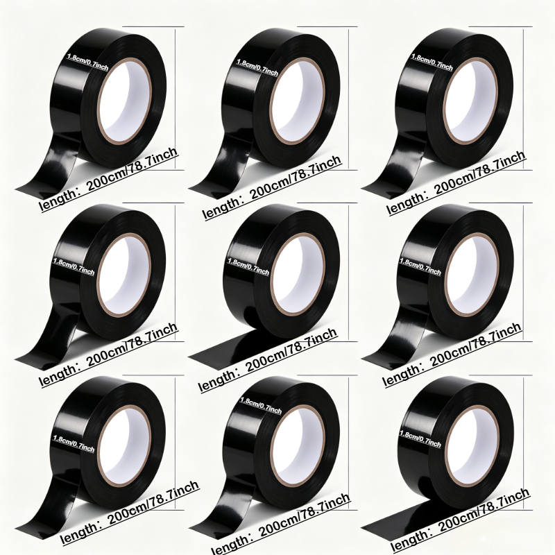 TEMU 10 Rolls 787-inch Pvc Electrical Insulation Tape - Strong , Heat And Weather Resistant, Moisture-proof And Durable, Suitable For Wiring, Racket