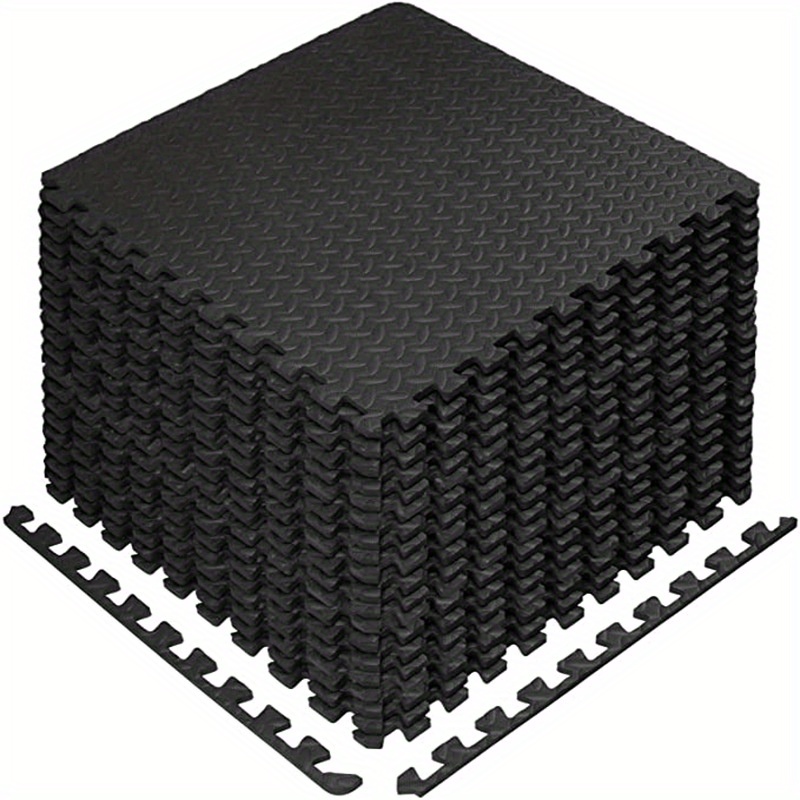 Image of The 24pcs Eva Foam Interlocking Exercise Mat Is Slip-resistant, Water-resistant, And Impact-absorbing, Making It Ideal For For Home Workouts And