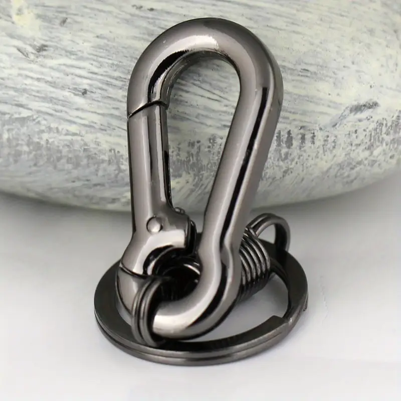 retro carabiner keychain - heavy duty metal key ring with secure locking gate, keychain for men s fashion accessories & essentials, car keychain accessories, outdoor gear accessory, sleek accessory, accessory, key holder, daily details 1