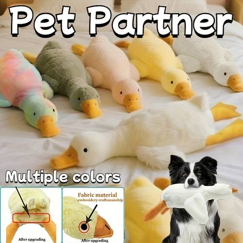 50cm soft duck plush toy for cats and dogs in multiple colors version with embroidered eyes and zipper washable giant duck plush toy dog companion toy ideal holiday gift new year gift or party gift for large