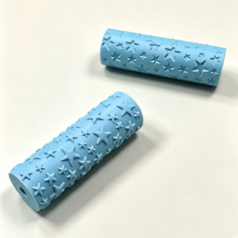 TEMU Tampon à rouleau imprimé en 3D de haute valeur, rouleau de gaufrage spécial pour l' et les en polymère, rouleau décoratif style ciel, artisanat