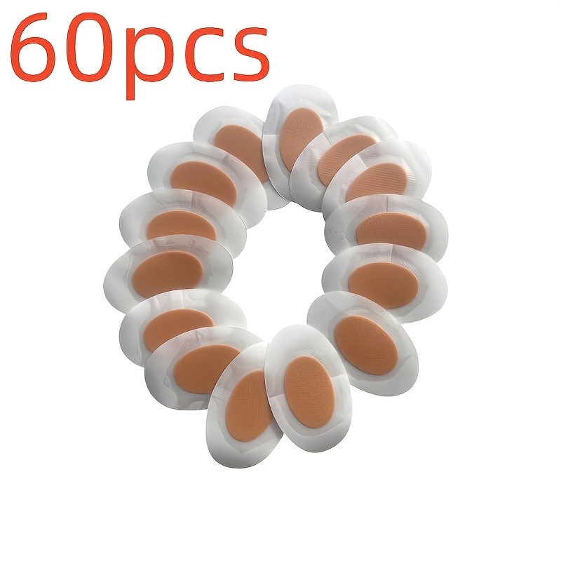 60pcs Transparent Gel Anti-blister Pads, Heel Protectors, Forefoot Gel Cushions, Waterproof Foot Pads