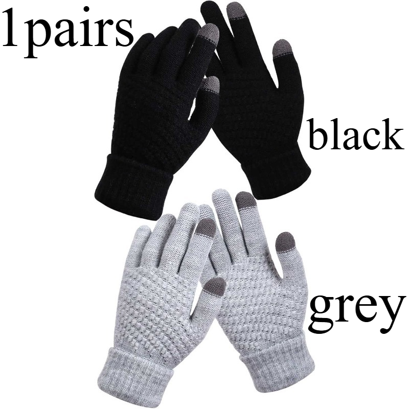 TEMU Gants thermiques pour femme à écran tactile avec doublure et poignets élastiques - Convient pour la conduite et au