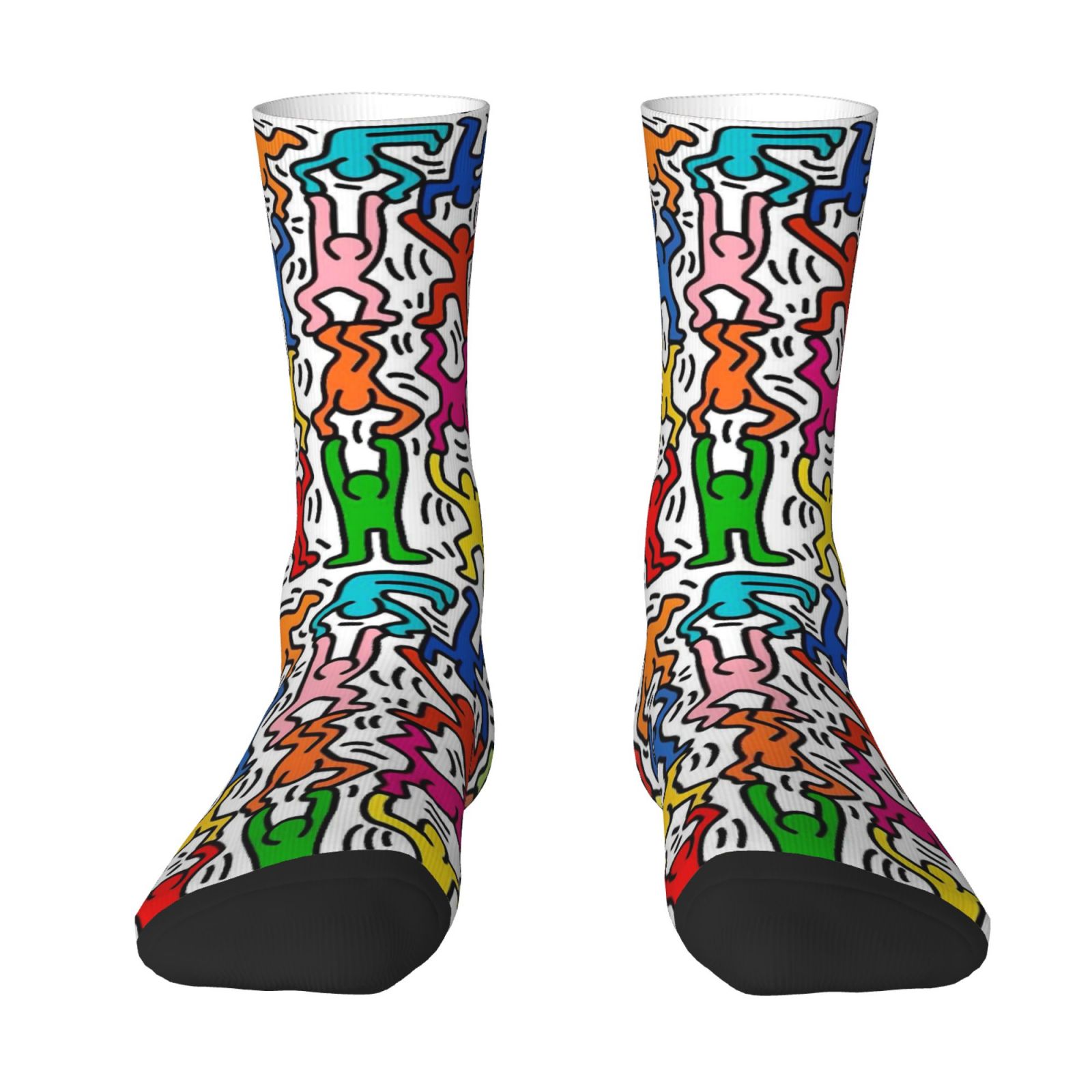 TEMU Póster Pop Art, de Pequeñas Coloridas, Artesanía de Impresión Digital, Lavable a Máquina, Regalo de Calcetines Originales