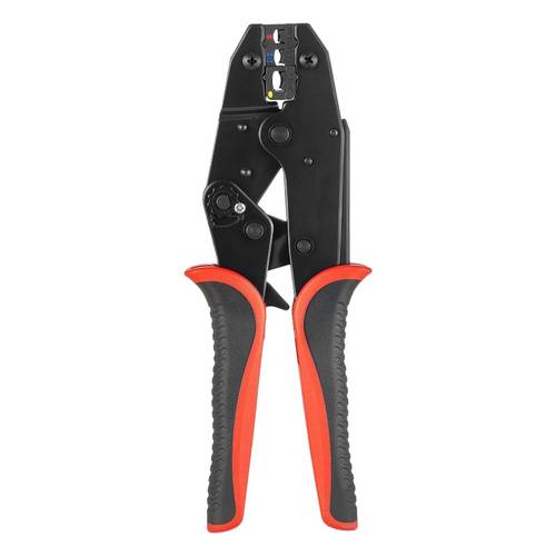 Crimping Tool, 22- AWG Ratcheting Wire Crimper Tool, Labor-Saving Electrical Terminal Crimp Pliers with Clear Metric and AWG , Quick Release, Adjustable Force for Multiple Terminals