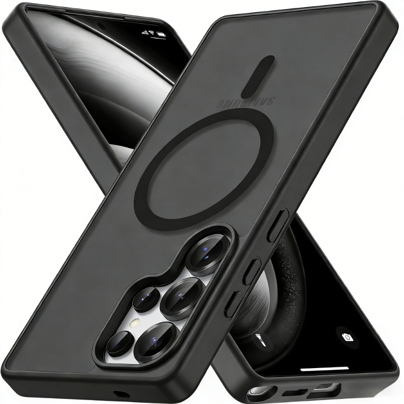 E-shop Handyhülle - Schlanke und transparente magnetische Handyhülle für Samsung Galaxy S26 Ultra, kompatibel mit Magsafe, stoßfest und geeignet für
