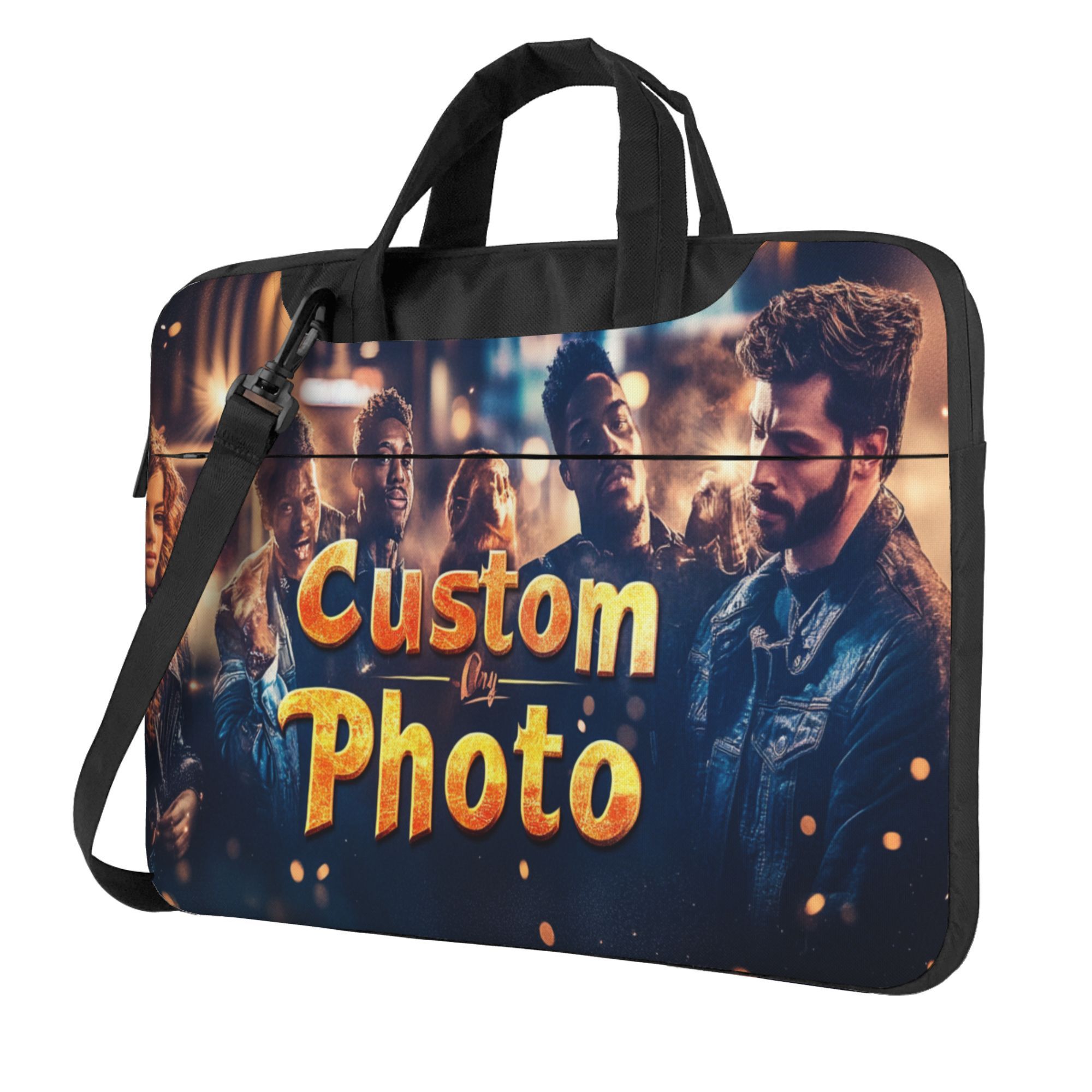 Customizable Laptop Bag with Photo or Logo, Crash Protection