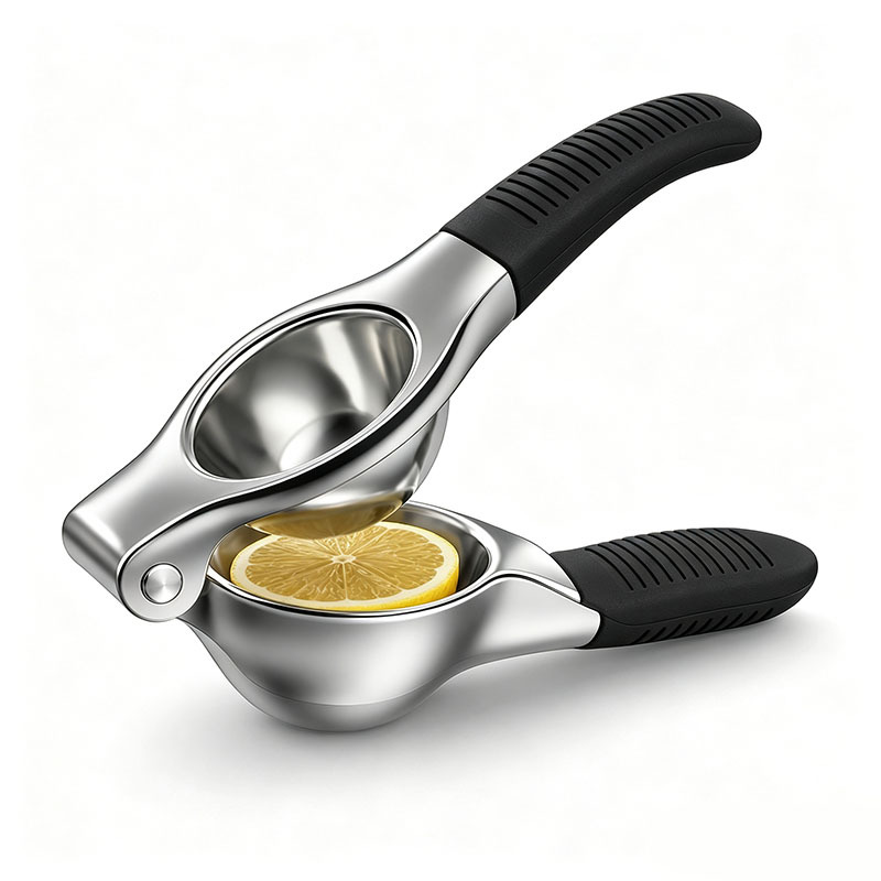 1 Pack Stainless Steel Manual Citrus Juicer - Heavy Duty Lemon Orange Squeezer, Ergonomic Handle Easy Juice Maker For Home Kitchen, Outdoor Bbq, Camping, Party, Rustproof Metal (random Colors)