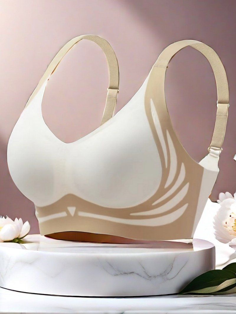 6 pack womens seamless wireless bras lightweight breathable moisture wicking push up bralettes with adjustable cross back straps non removable padded cups for everyday   elegant solid    able undergarment sleek bra design lightweight bra durable construction supportive undergarment casual attire Product details 1