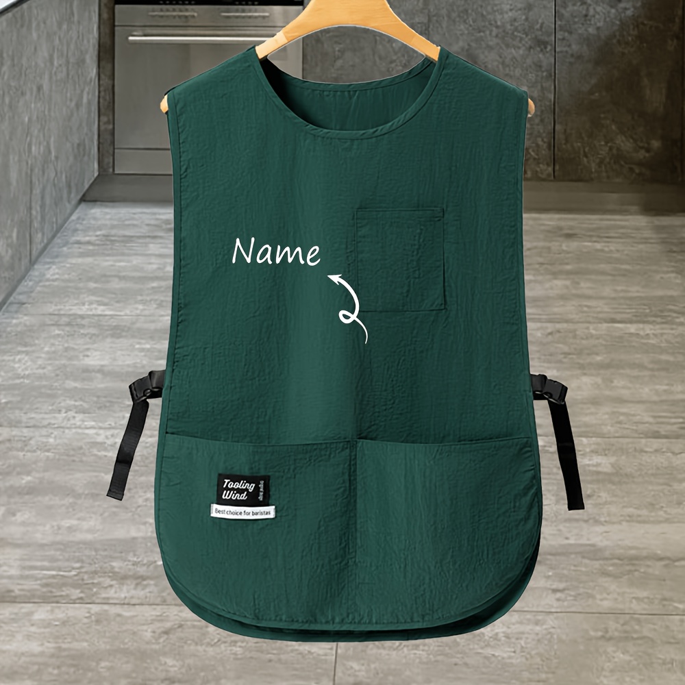 TEMU Customizable Names Or Words. Customizable Single Apron-style Coverall, Suitable For Men And Women, Applicable For Work Tools And Gardening