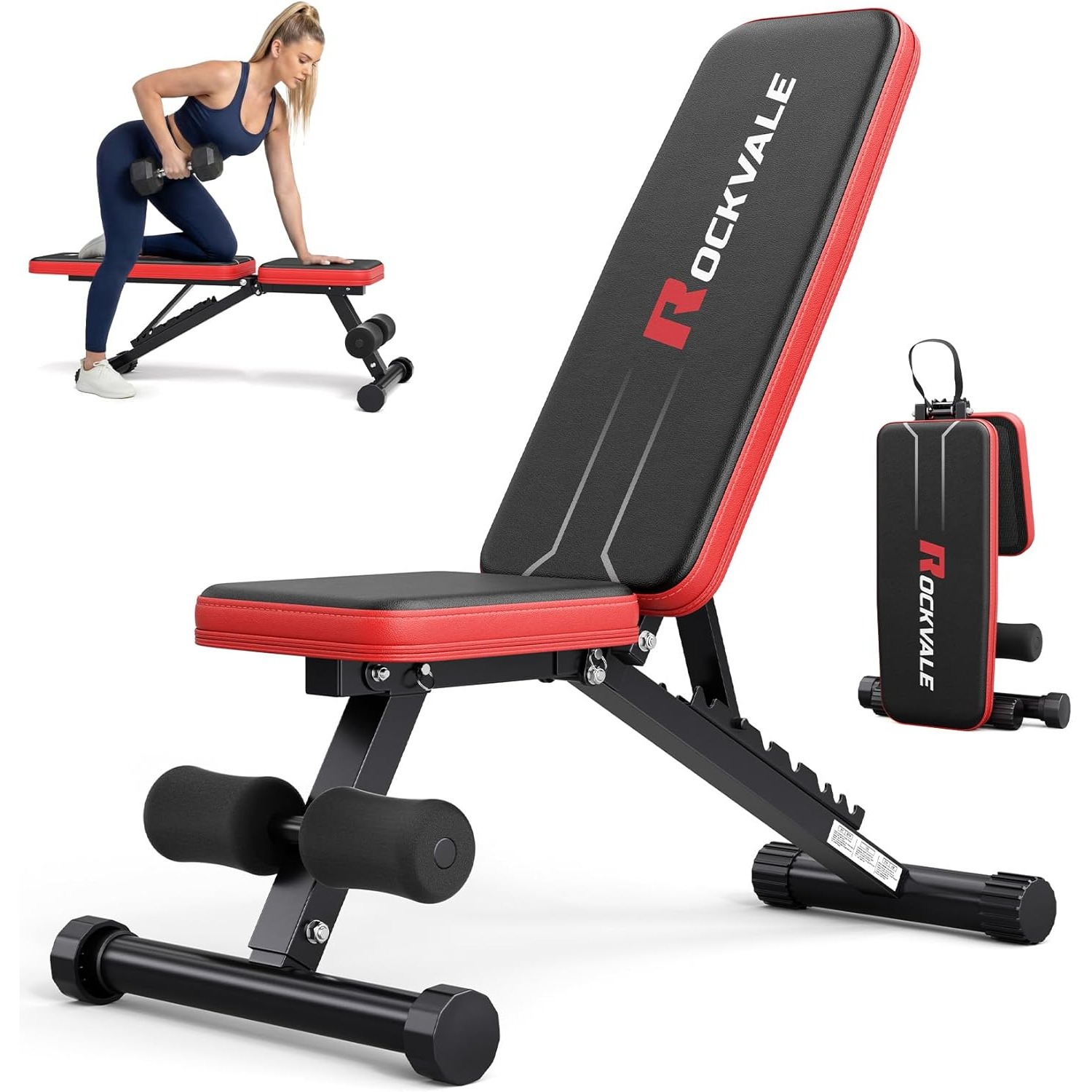 Adjustable Weight Bench For Home Gym - 9 Settings, 660lb Weight Capacity, Easy 1-second Folding, 95% Pre-assembled For Small Spaces