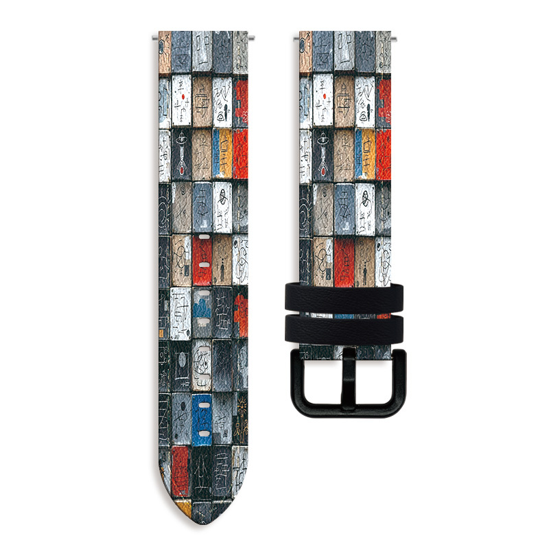 TEMU Graffiti And Colorful Theme, Smooth Watch Band 20mm 22mm, Quick Release Sport Strap Compatible With Galaxy Watch 8/7/7 Fe/6/5/4/ultra, Huawei