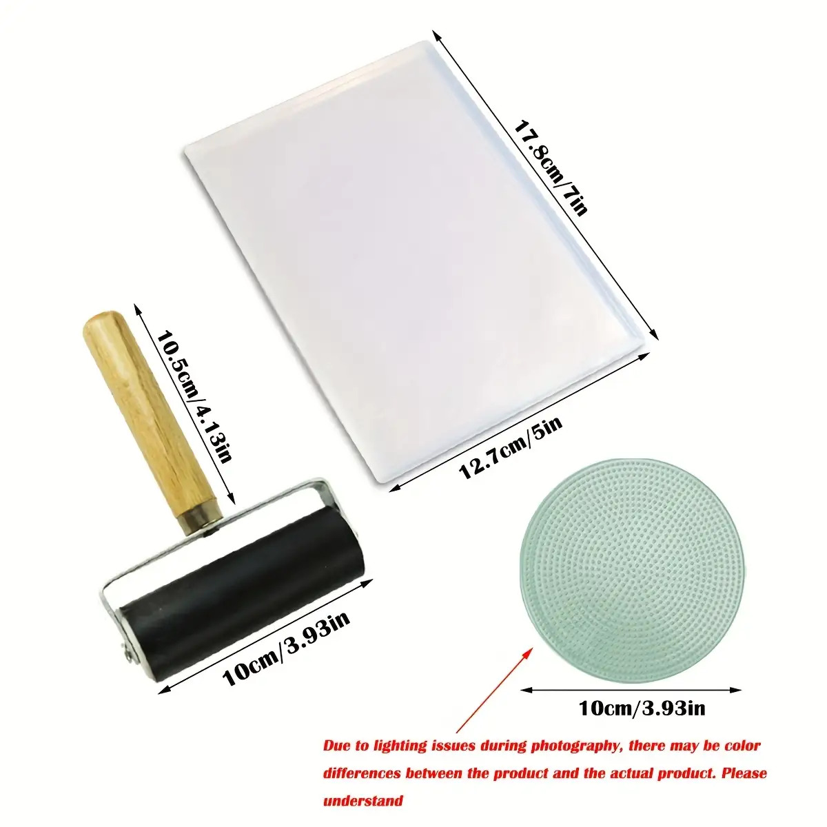 item picture   gel kit with silicone gel sheets rollers and pressing tools   art printing scrapbooking card making journaling and crafts