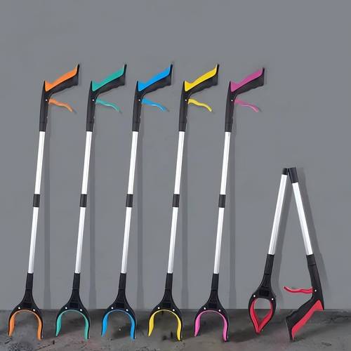 4er-set greifzange-greifarm, 32-zoll klappbares greifwerkzeug mit 360° drehbarem magnetischer spitze, top-grab müllgreifer, leichter greifer, für ältere menschen/senioren, ideal für präzisionsarbeiten