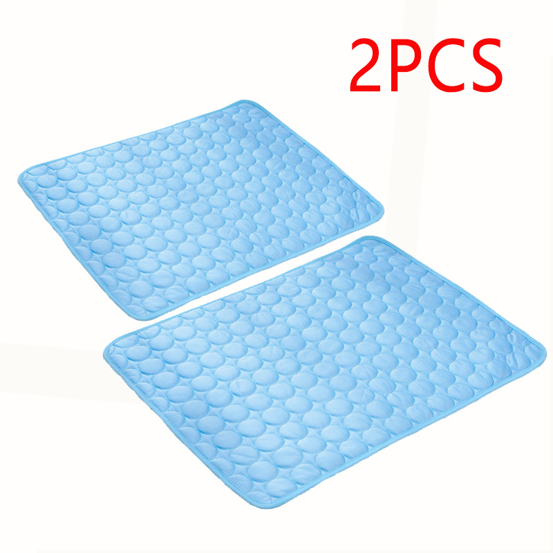 TEMU 2pcs Premium Self-cooling Mat For Cats And Dogs - Non-slip, Portable, Washable Cooling Mat. Utilizes Cooling , Suitable For Summer Use.