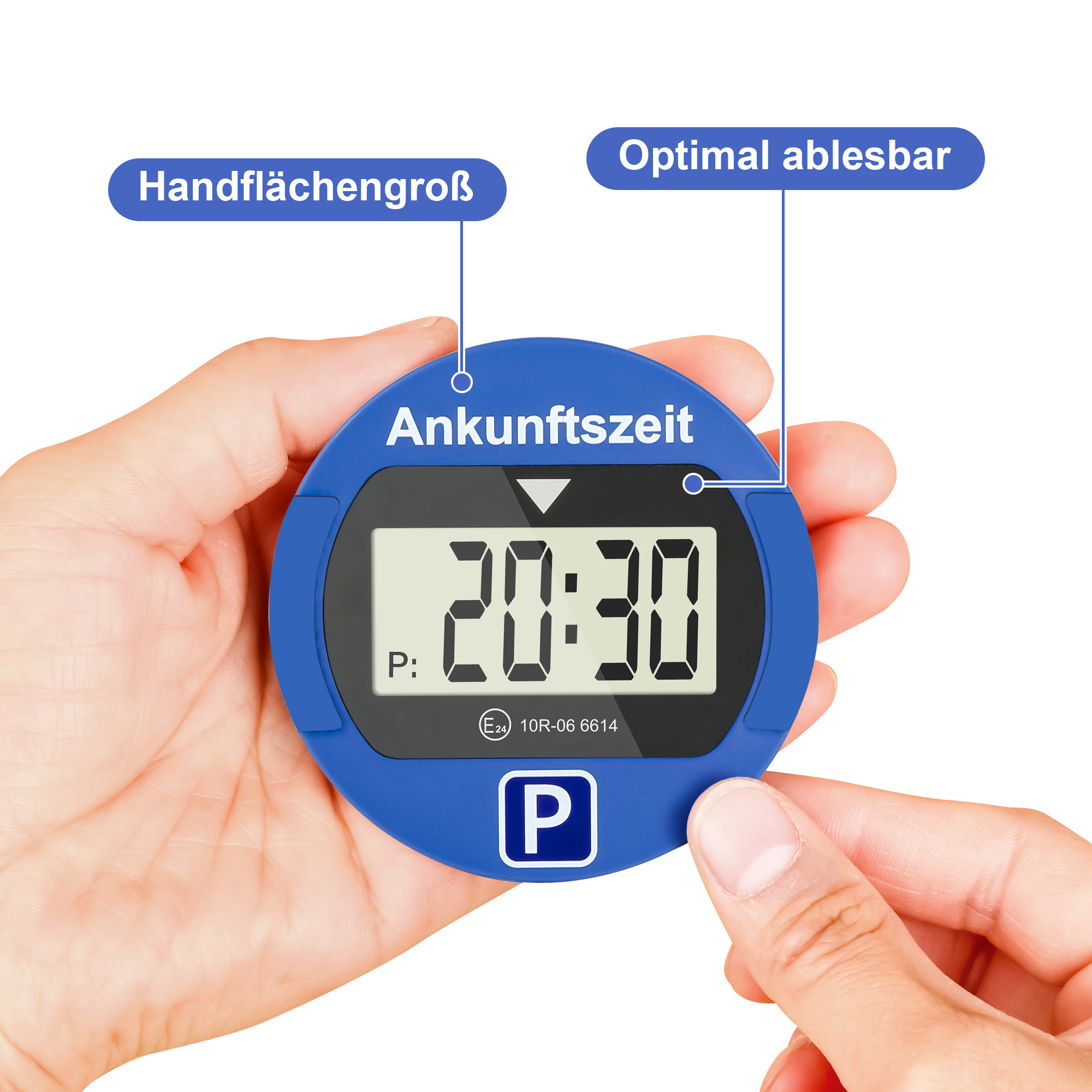 1pc Multifunctional Parking Timer, Round Or Square Parking Disc With Digital Display - Small In Size But Big On Features, Perfect As A Christmas Gift For , Family, Or Your Other
