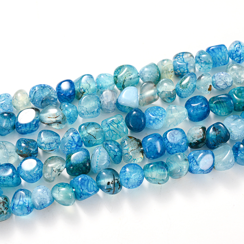 Natural Stone Beads Irregular Agate Multicolor Loose Beads Set