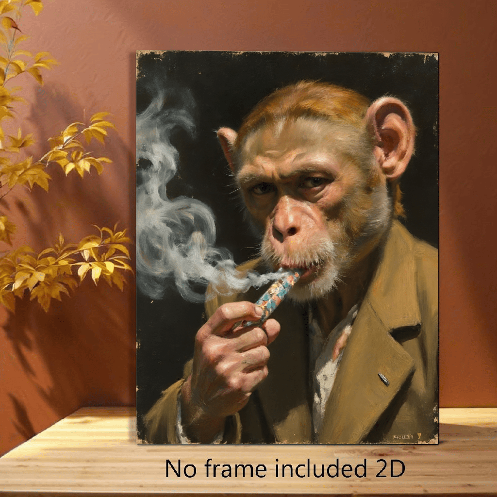 monkey tobacco monkey smoking poster