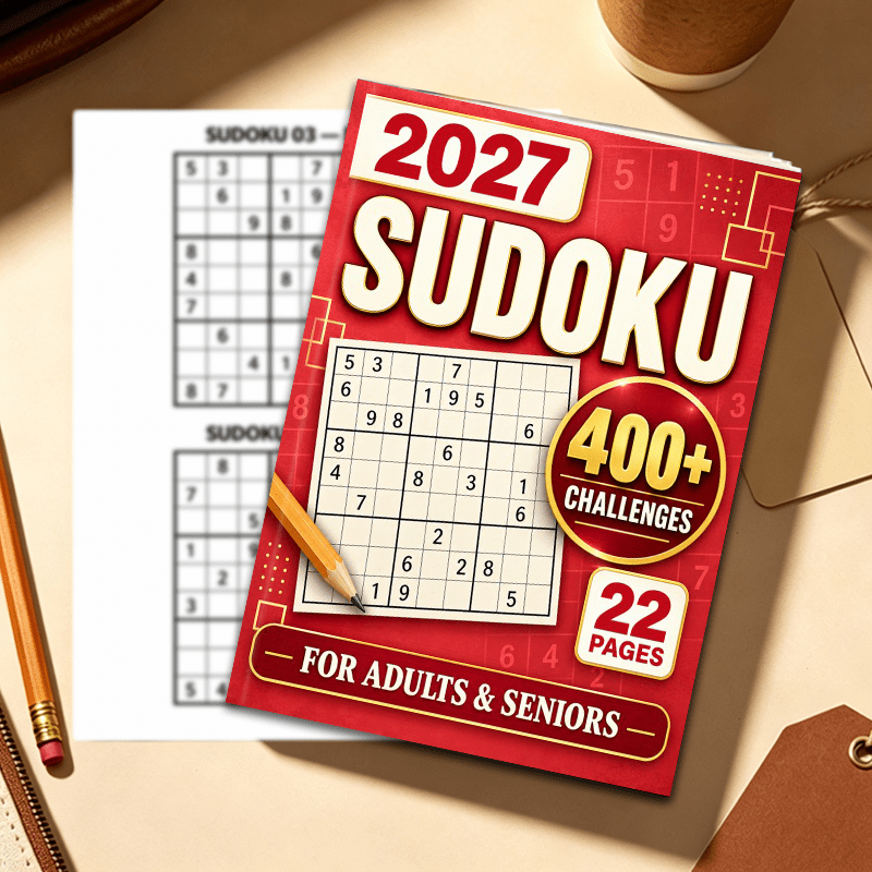 Adult Solitaire Puzzle Book, 400+ Challenge Questions