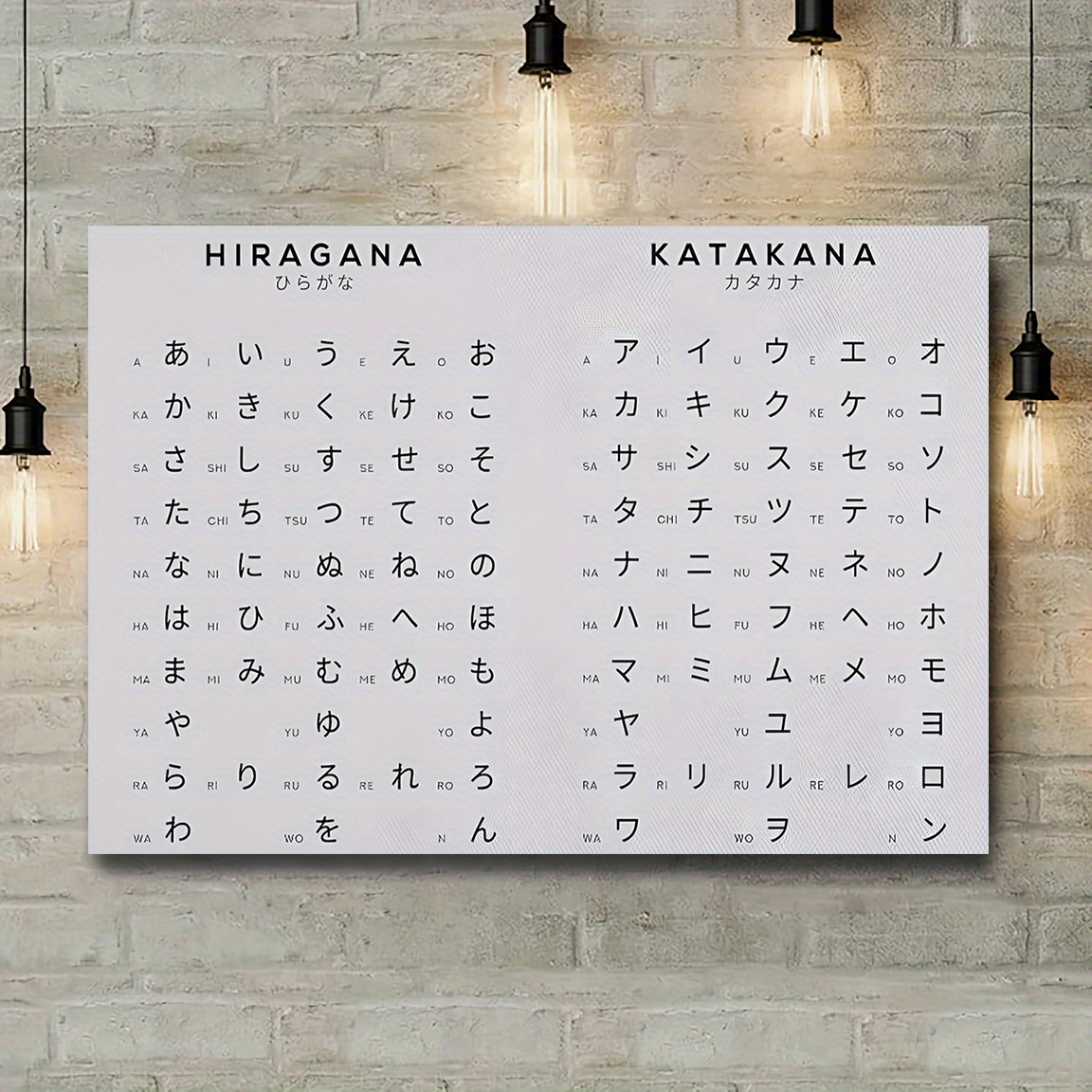 Image of 2d Flat, 2d Flat, 2d Flat '1pc Canvas Art, Japanese Letter Canvas Poster, And Character Wall Art, Gift For , Fun Frameless Home Bedroom Room, Hotel Cafe Office Room Artwork Canvas Wall Art Poster