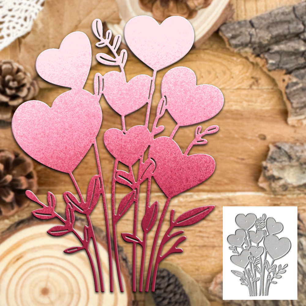 

Original Lovely Valentines Day Flowers And Leaves Metal Cutting Dies Cut Die Birthday Wedding Decoration Scrapbook Paper Craft Mould Diy Scrapbooking & Stamping Stencils Supplies